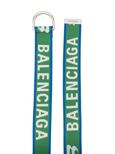BALENCIAGA D-ring logo belt outlook