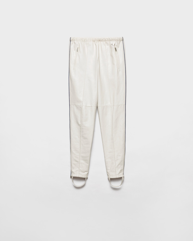 Nappa leather joggers 1