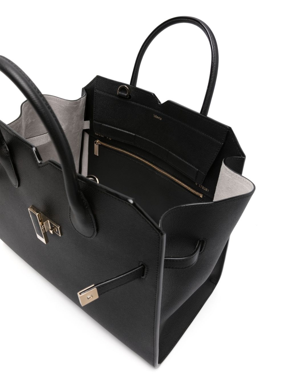 medium Milano leather tote bag - 5