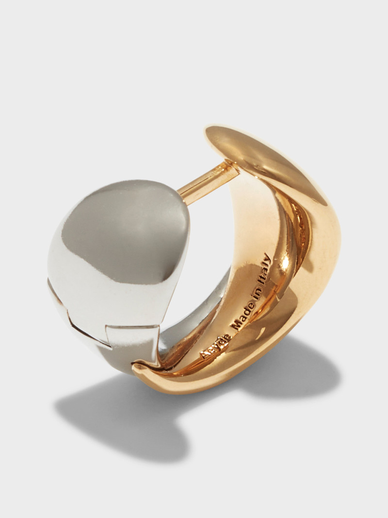 Aeyde Junior Medium 18kt Gold and Palladium-Plated Earrings outlook