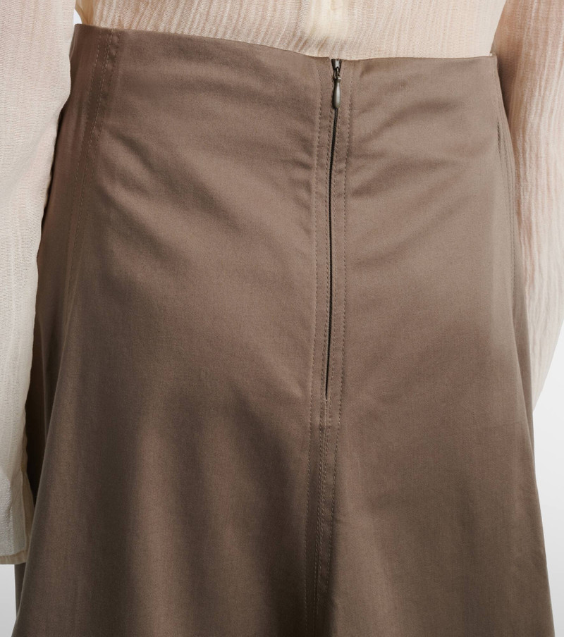 Janan cotton-blend sateen midi skirt 6
