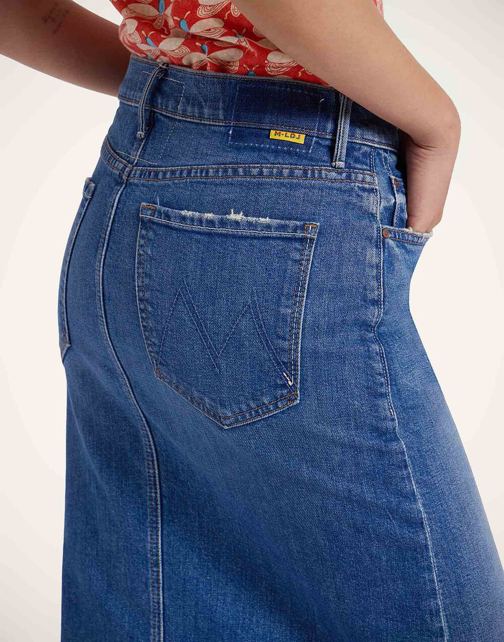 The Button Front Vagabond Midi Skirt - 7