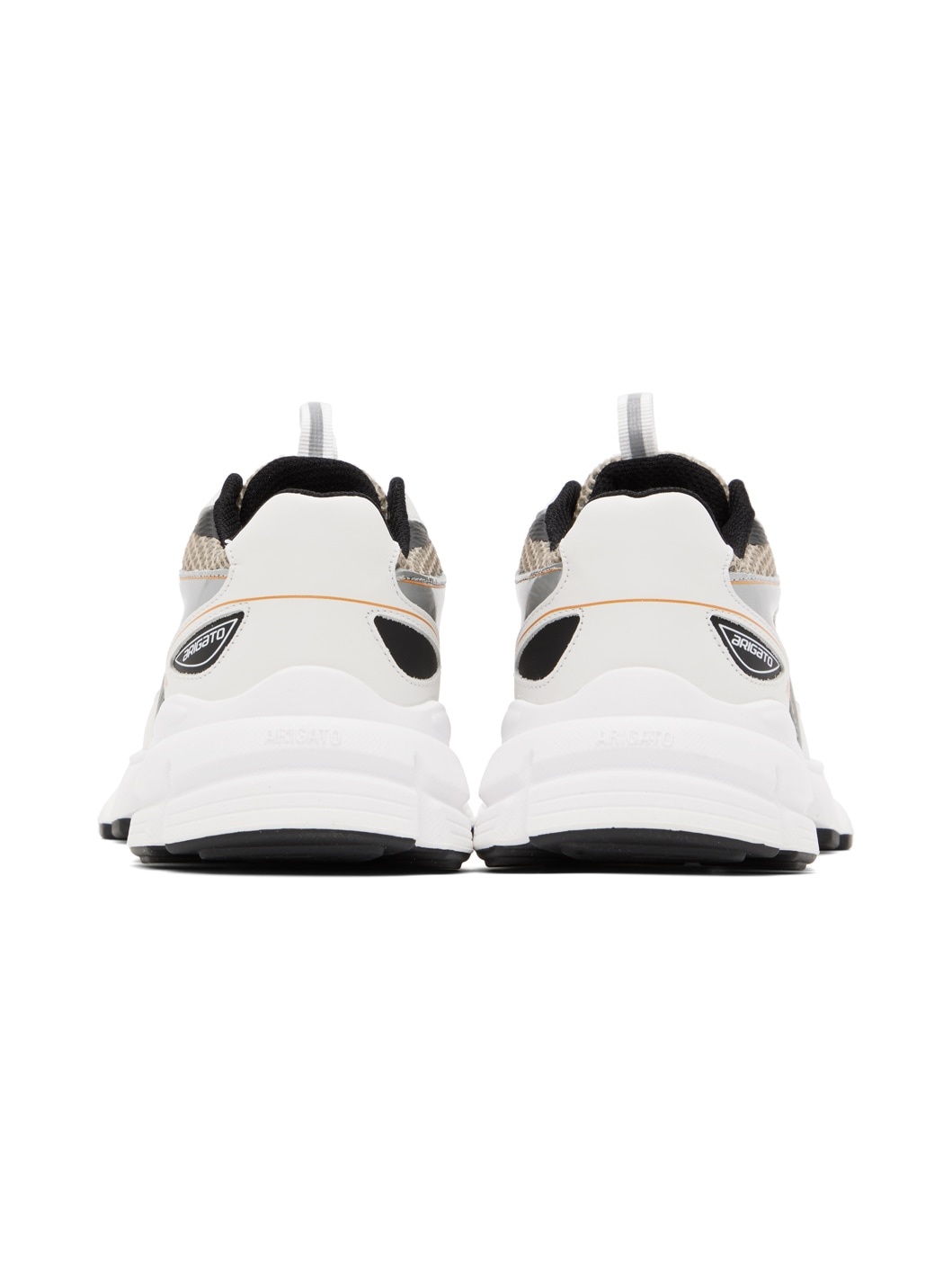 White & Black Marathon Sneakers - 2