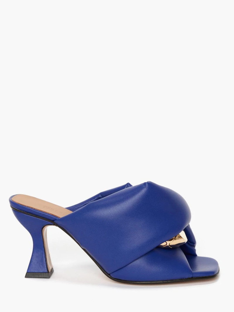 LEATHER CHAIN TWIST HEELS 1