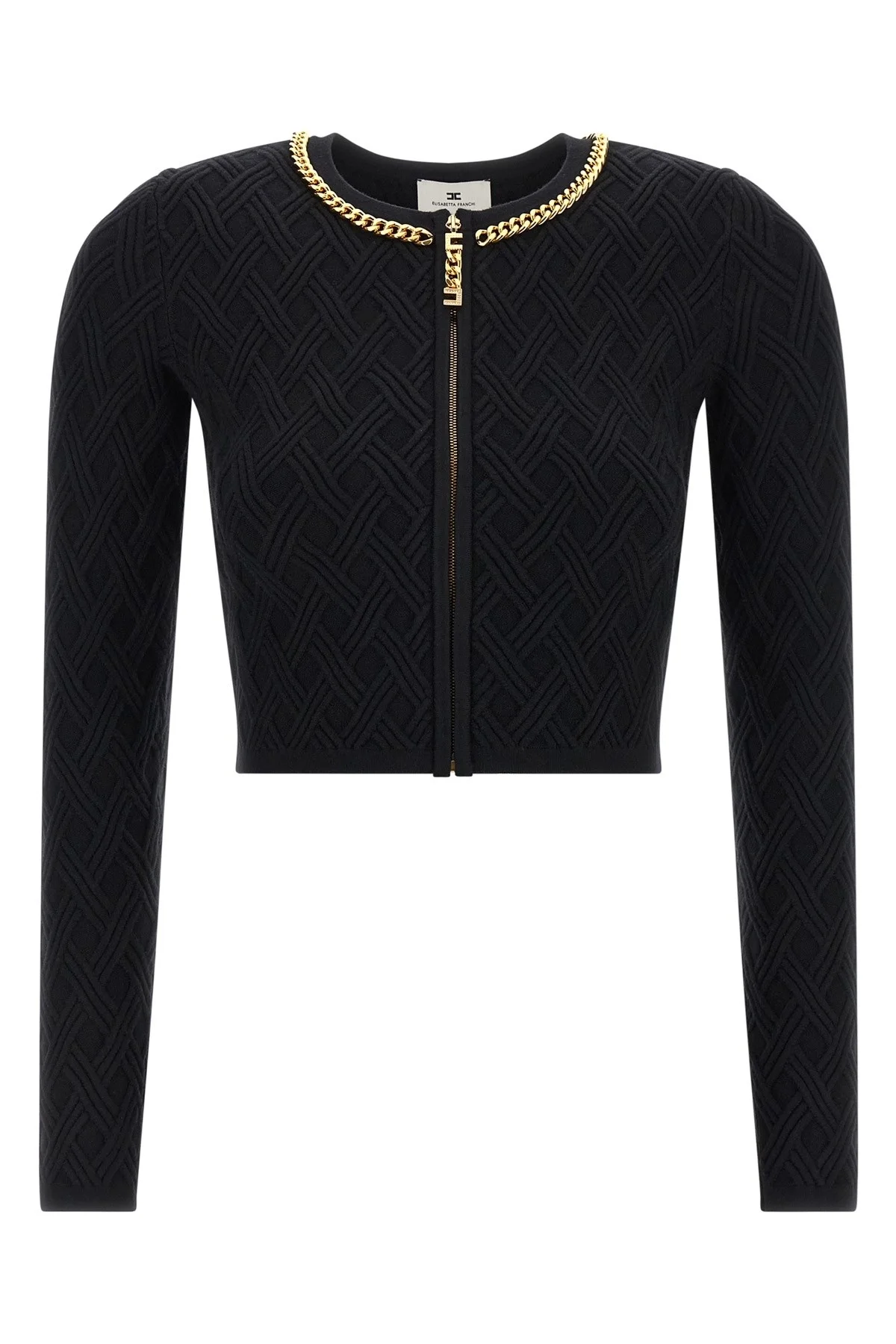 Jewel zip puller cardigan - 1