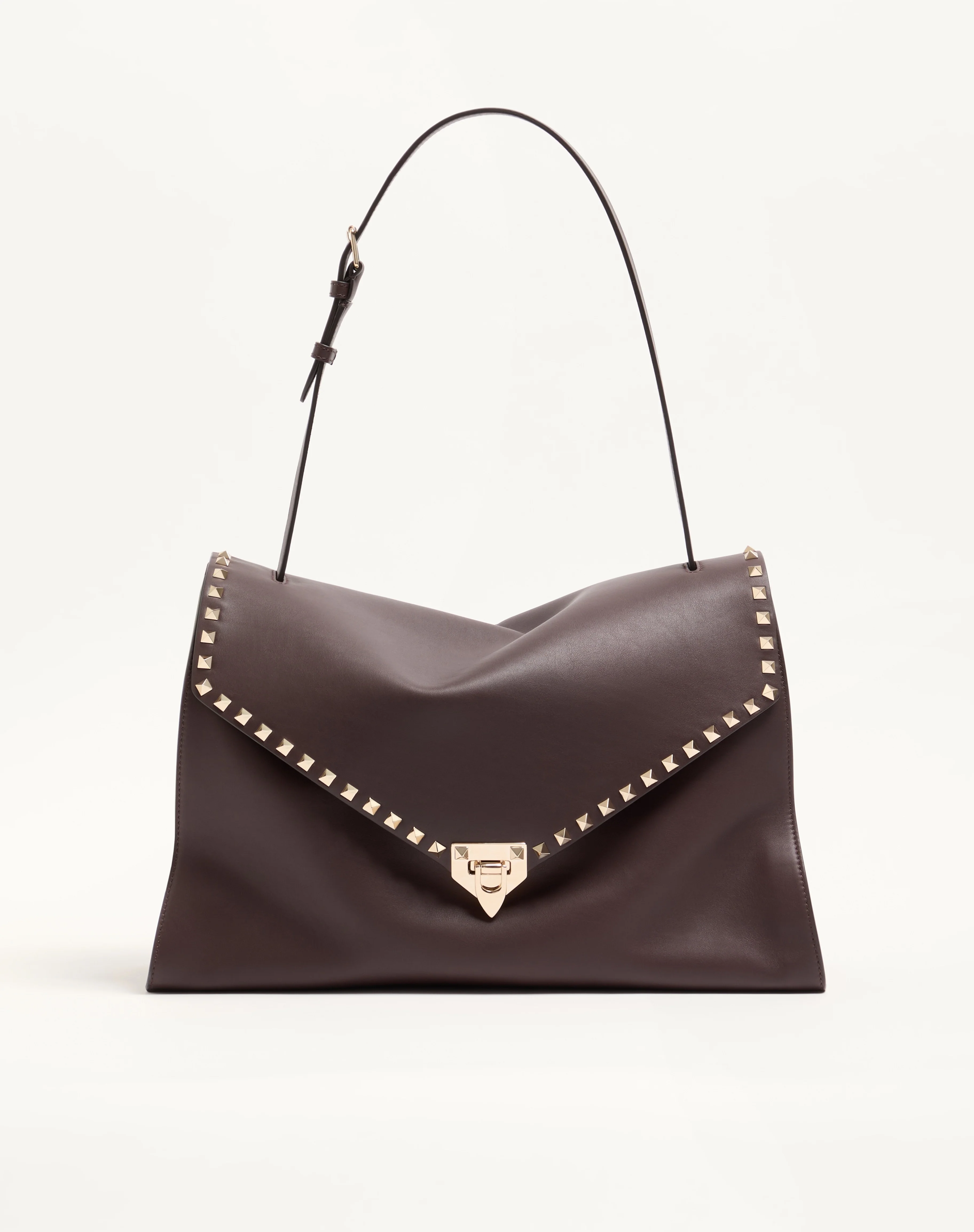 VALENTINO GARAVANI ROCKSTUD MAXXING LARGE SHOULDER BAG IN SMOOTH CALFSKIN - 1