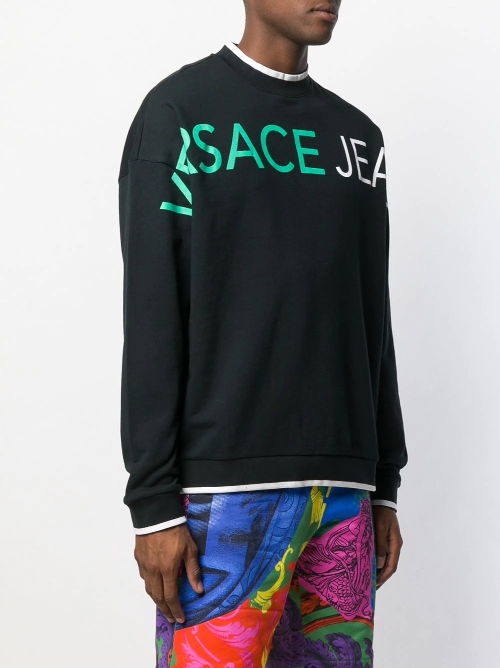 logo print sweatshirt - 3