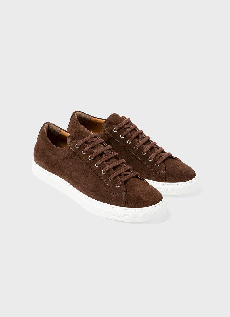 Sunspel Suede Tennis Shoe outlook