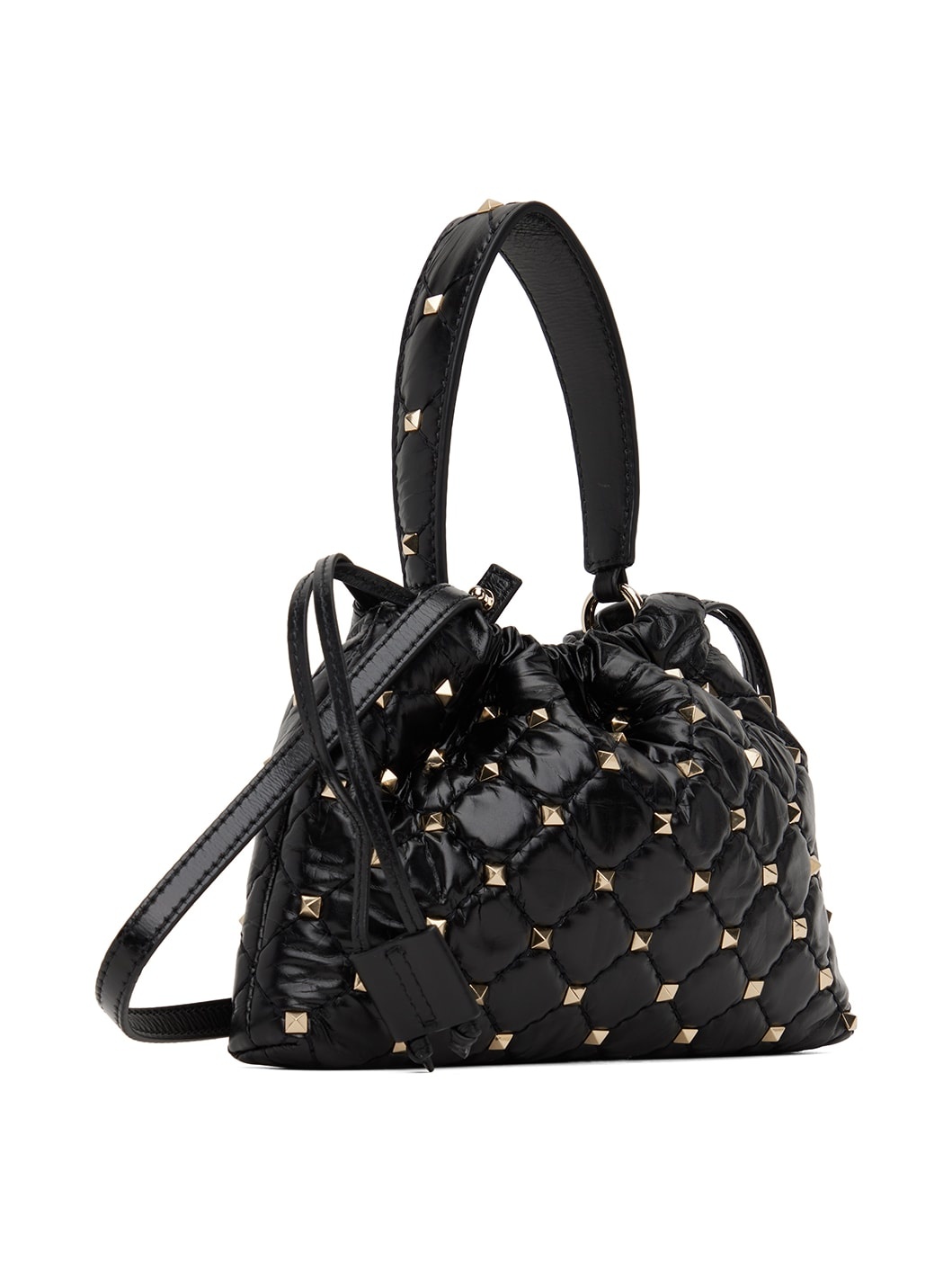 Black Rockstud Spike Pouch - 3