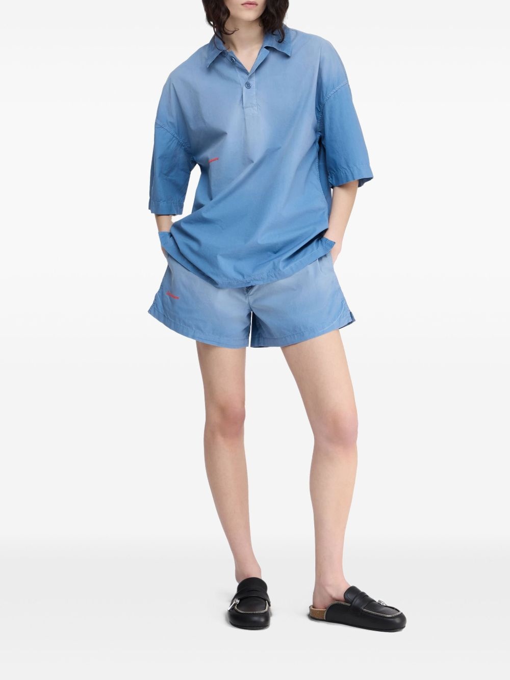 oversized logo polo shirt - 3