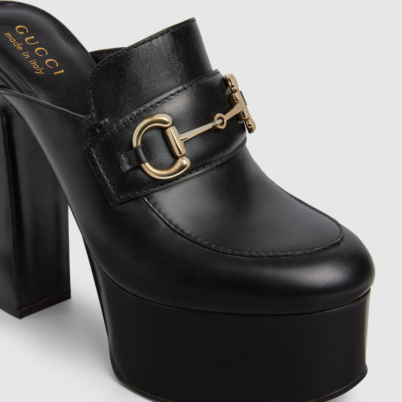 GUCCI Women's platform mule with Horsebit outlook