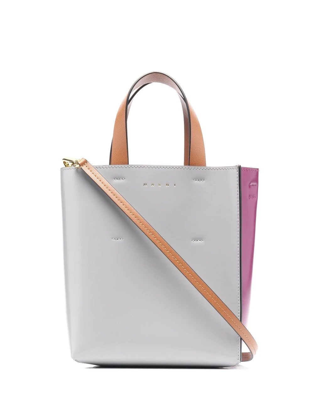 two-tone tote bag - 1