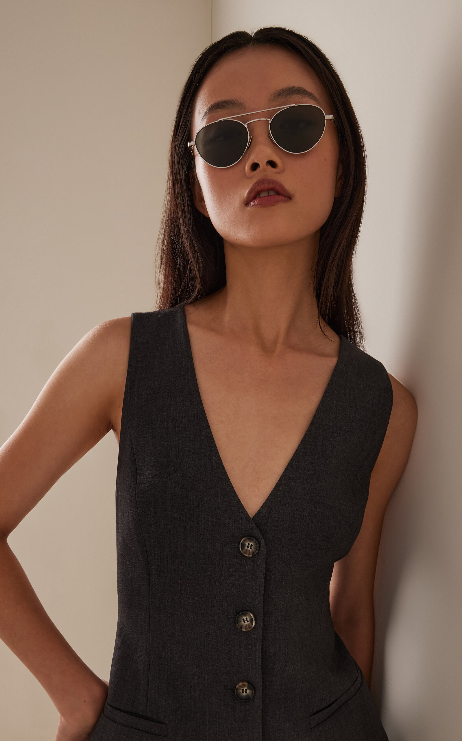 Aviator-Frame Metal Sunglasses silver - 2