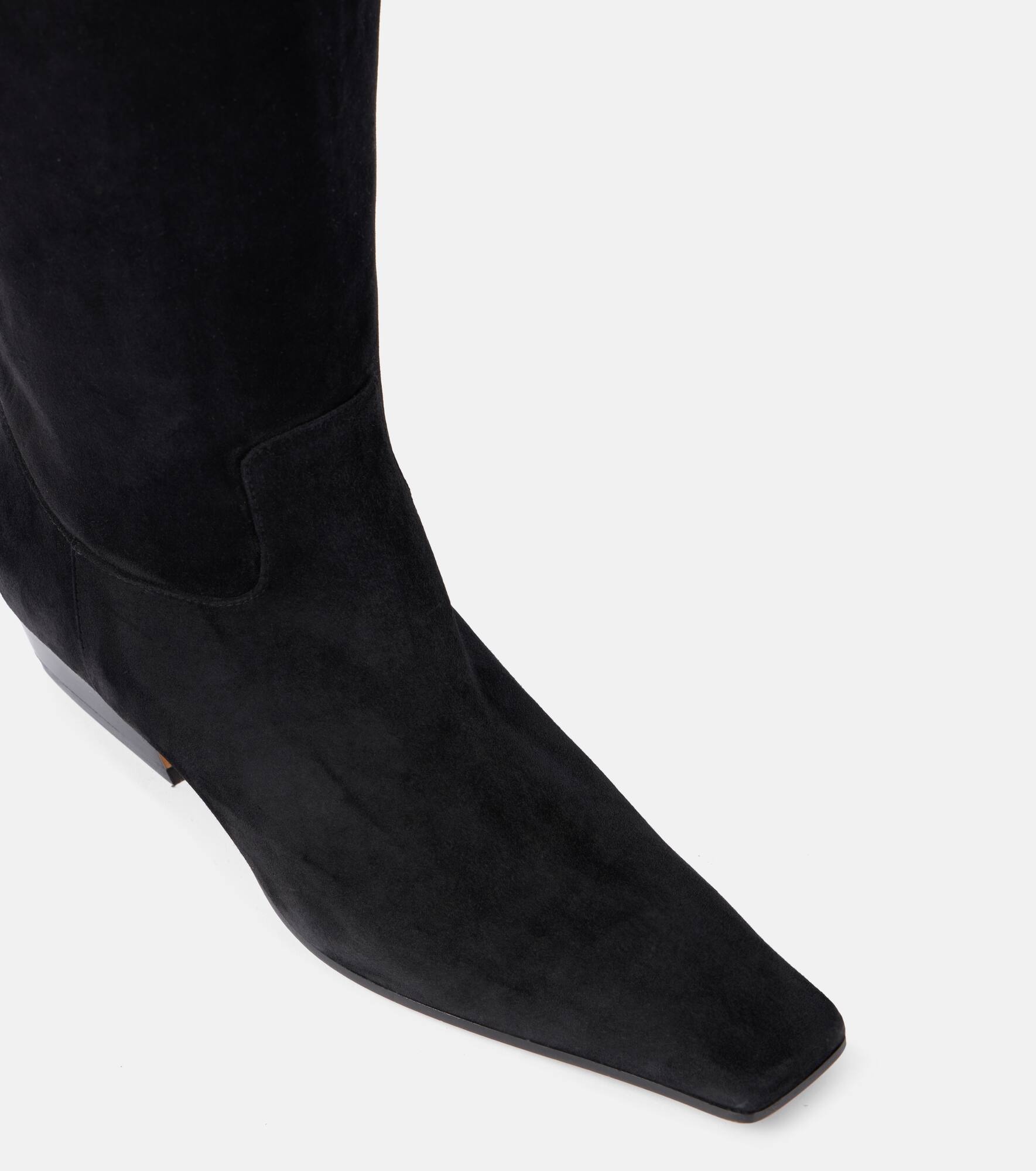 Marfa suede knee-high boots - 5