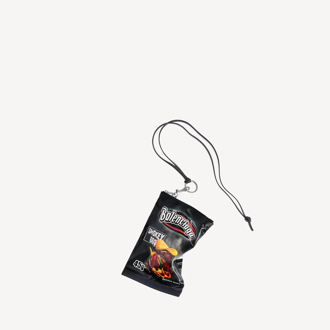 Chips Phone Holder Pouch in Black - 1
