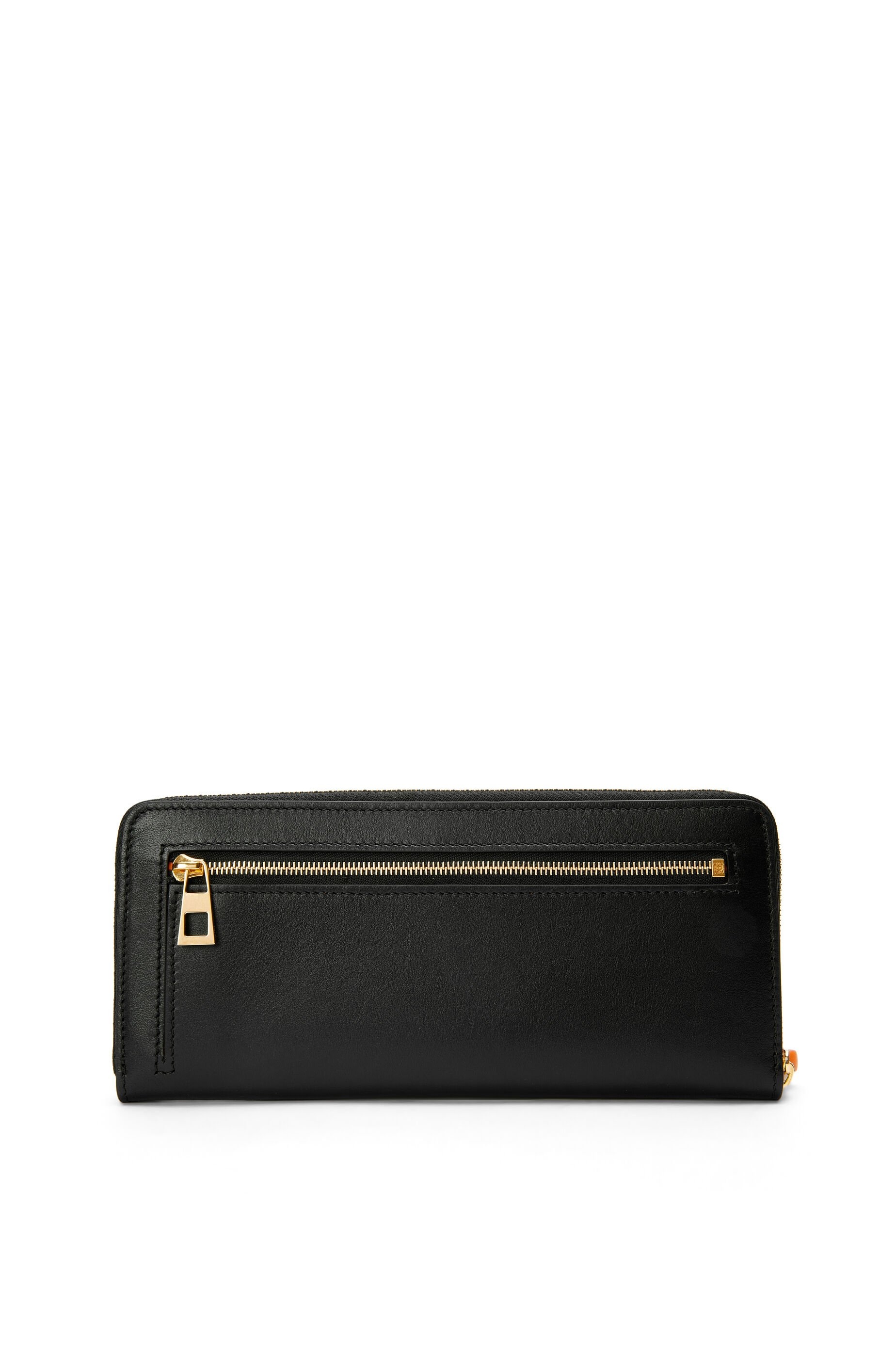Knot zip around wallet in shiny nappa calfskin - 3