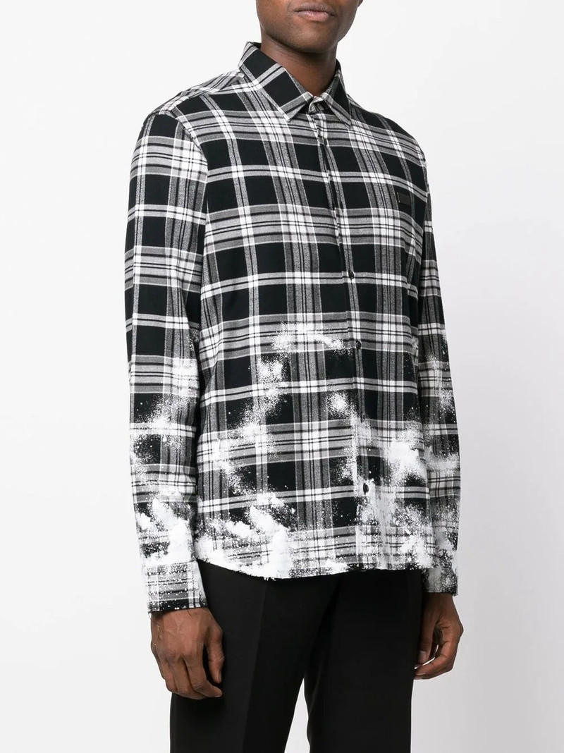 Gothic Plein checked cotton shirt 3