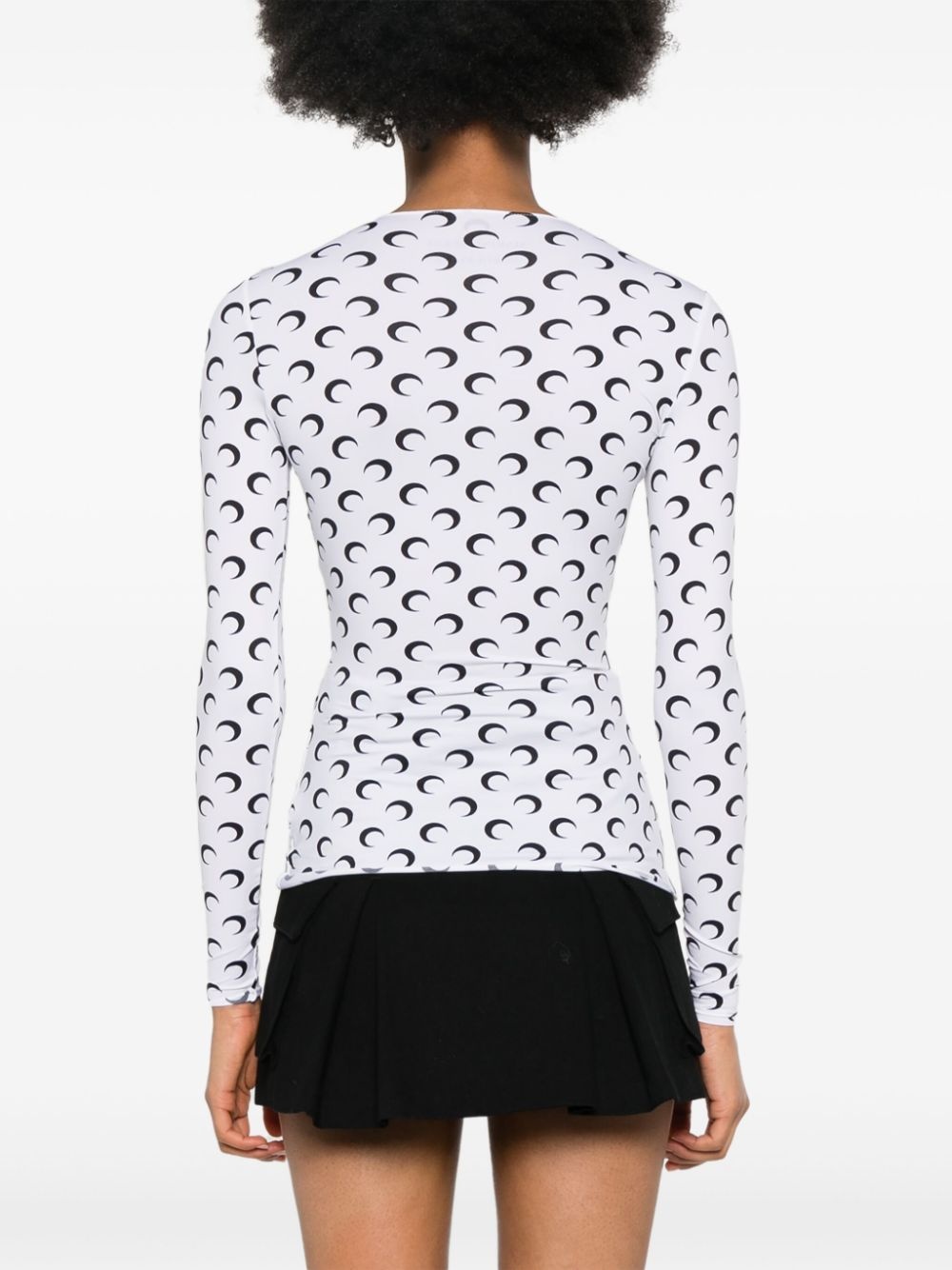 Crescent Moon-print T-shirt - 4