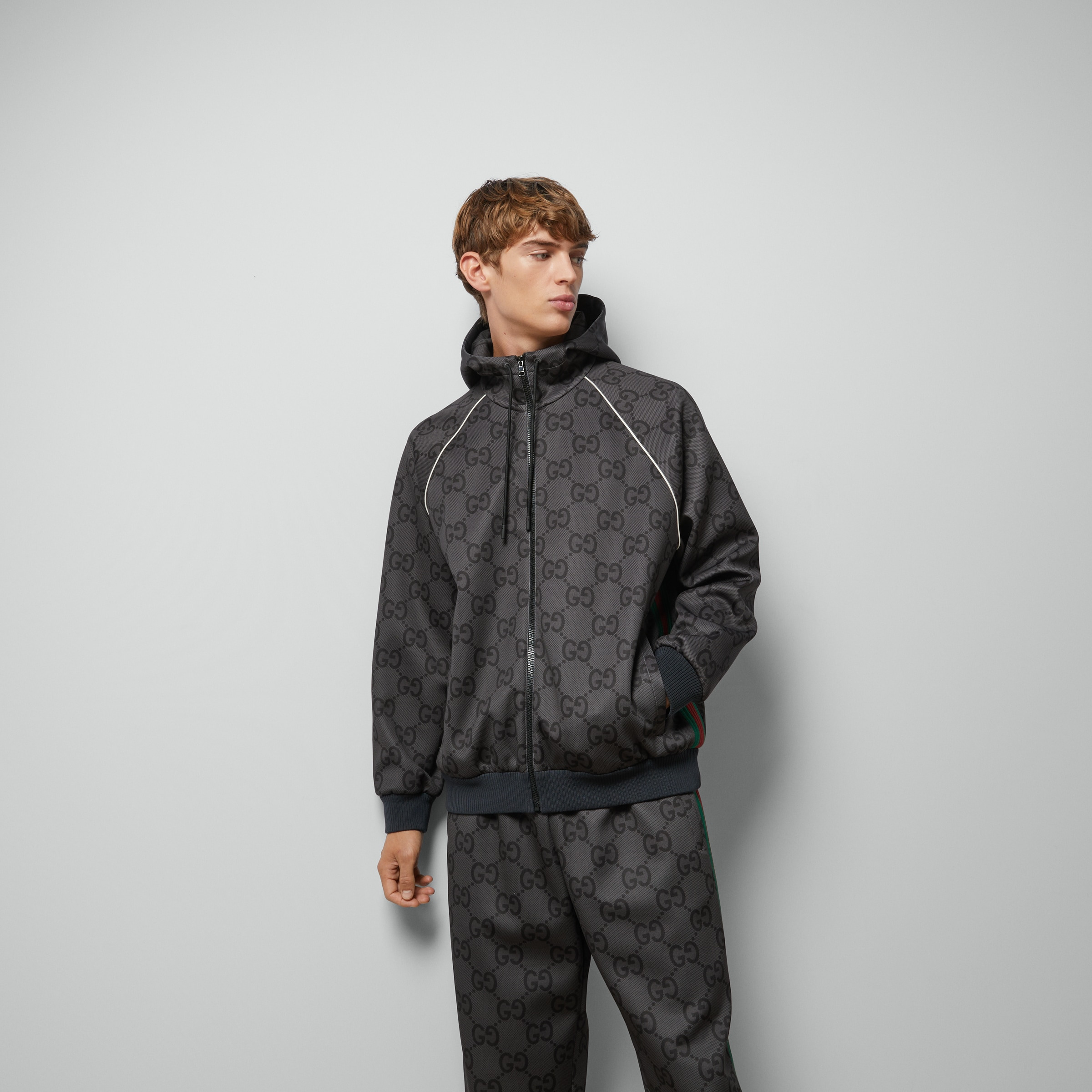 Jumbo GG zip jacket with Web - 6