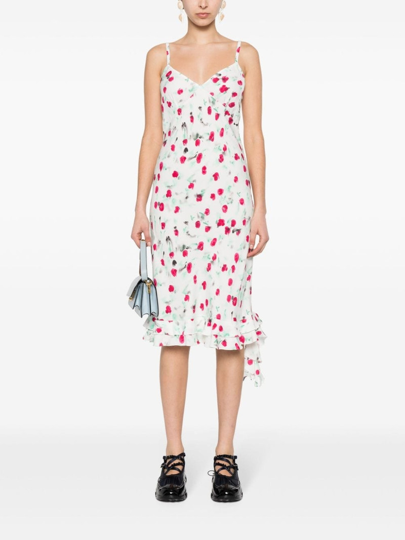 Marni Reverie-print midi dress outlook