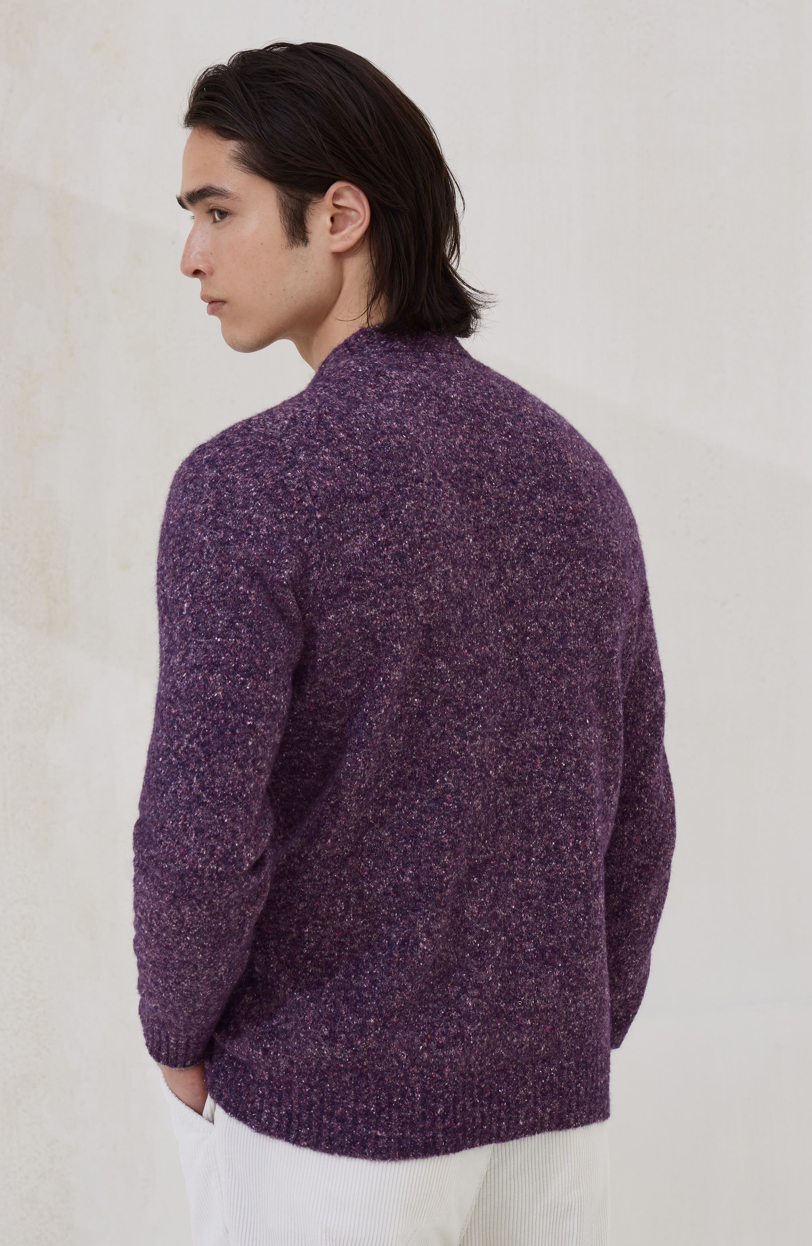 Brunello Cucinelli Buttoned cardigan in Burgundy at Nordstrom - 3