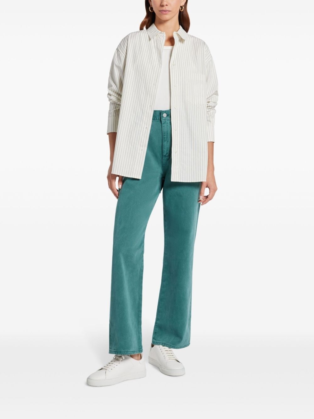 straight-leg cotton jeans - 2