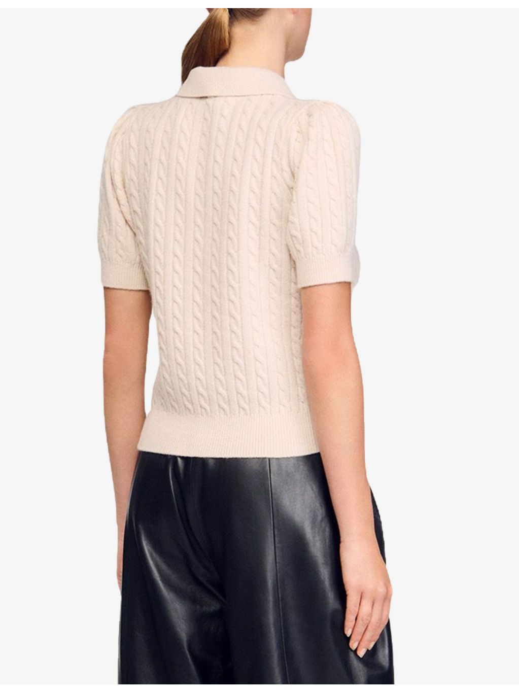 Polo-Collar Knitted Wool and Cashmere Jumper - 4