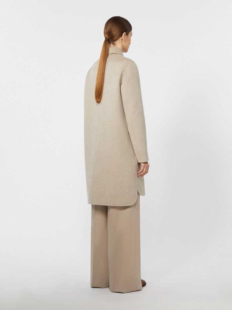 PRUGNA Straight-fit cashmere coat - SAND 4