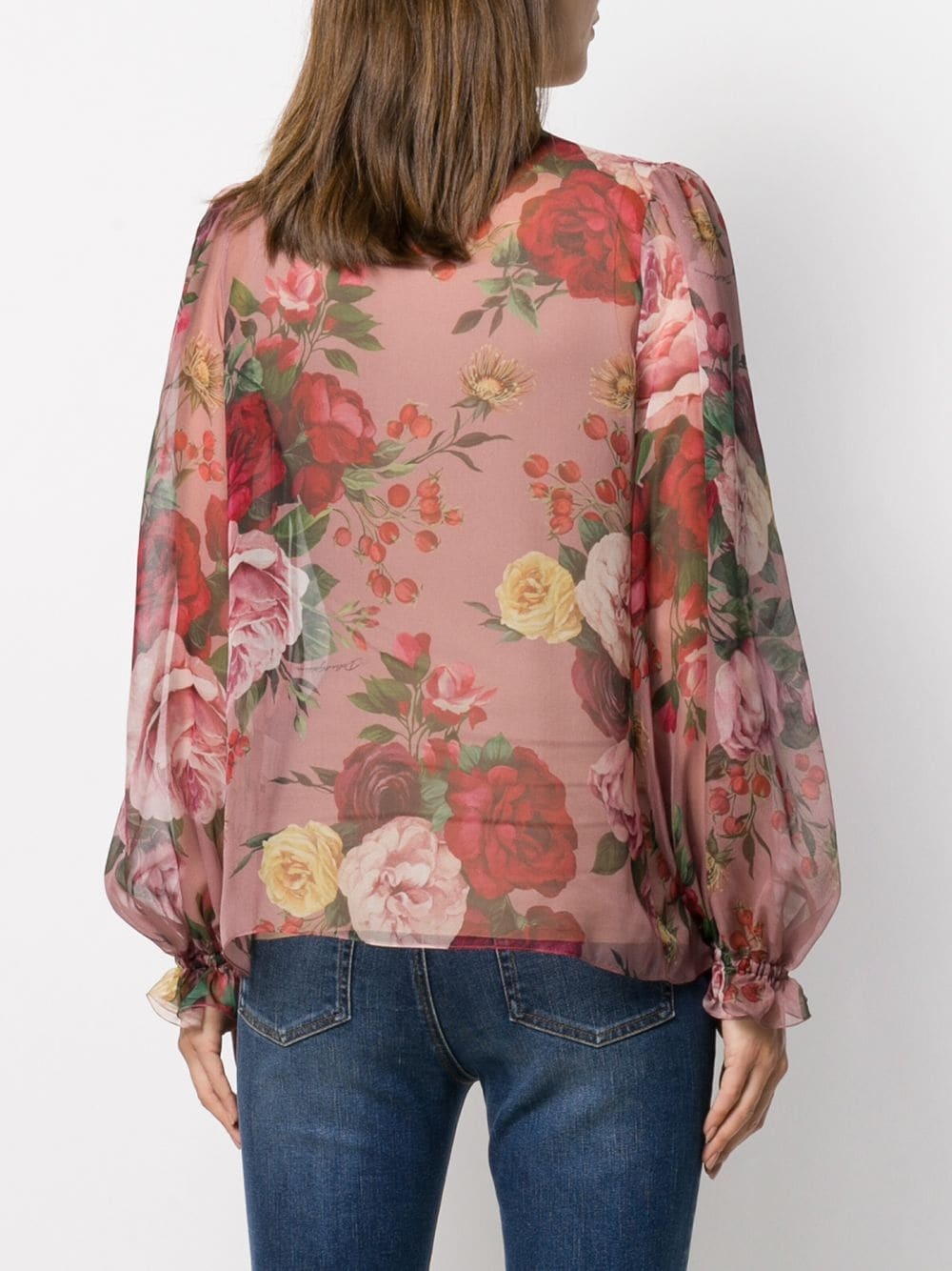 Baroque Rose print blouse - 4