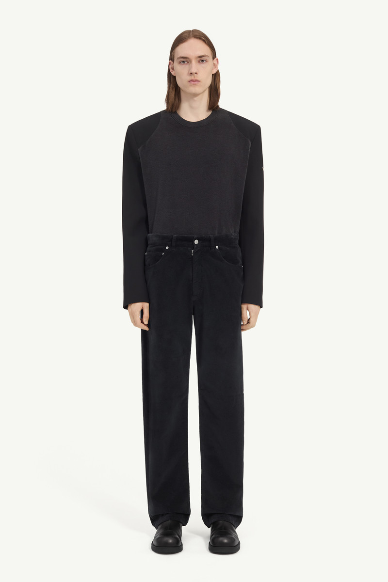 Overdyed moleskin trousers 1