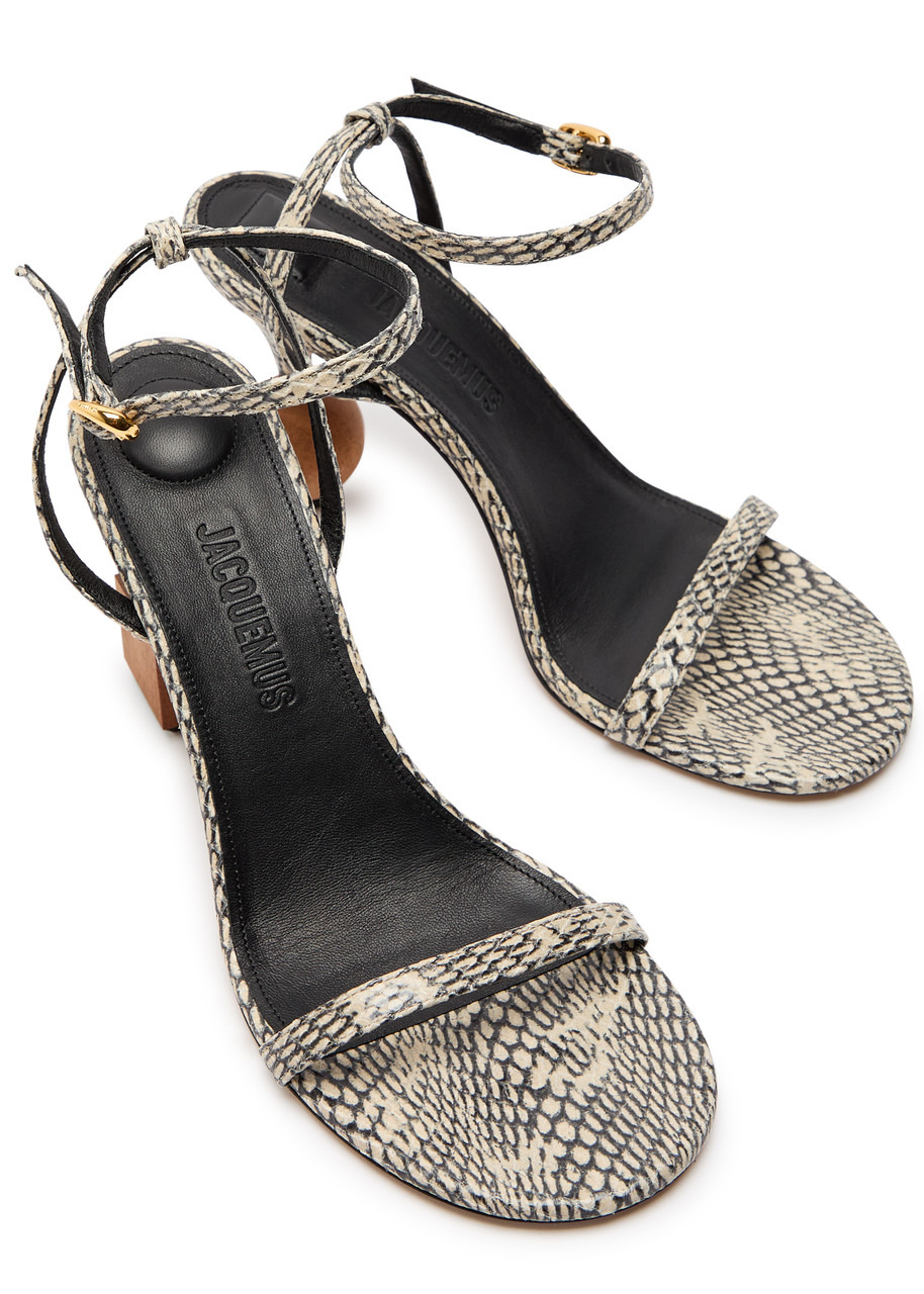 Jacquemus The Bisou 90 Geometric Sandals - 3