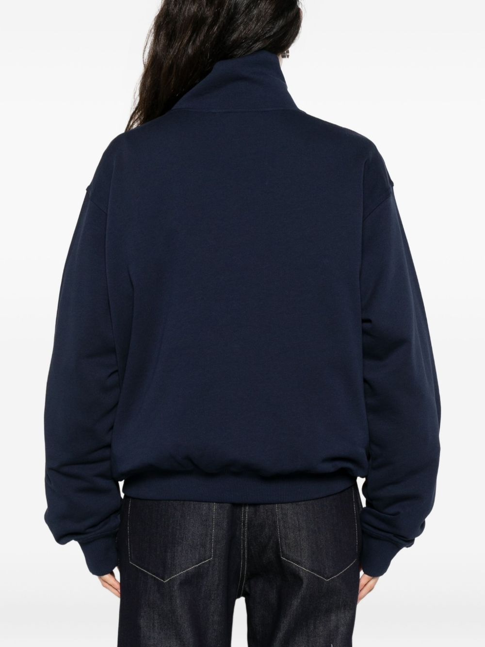 Tintoretto high-neck zip-up sweatshirt - 4