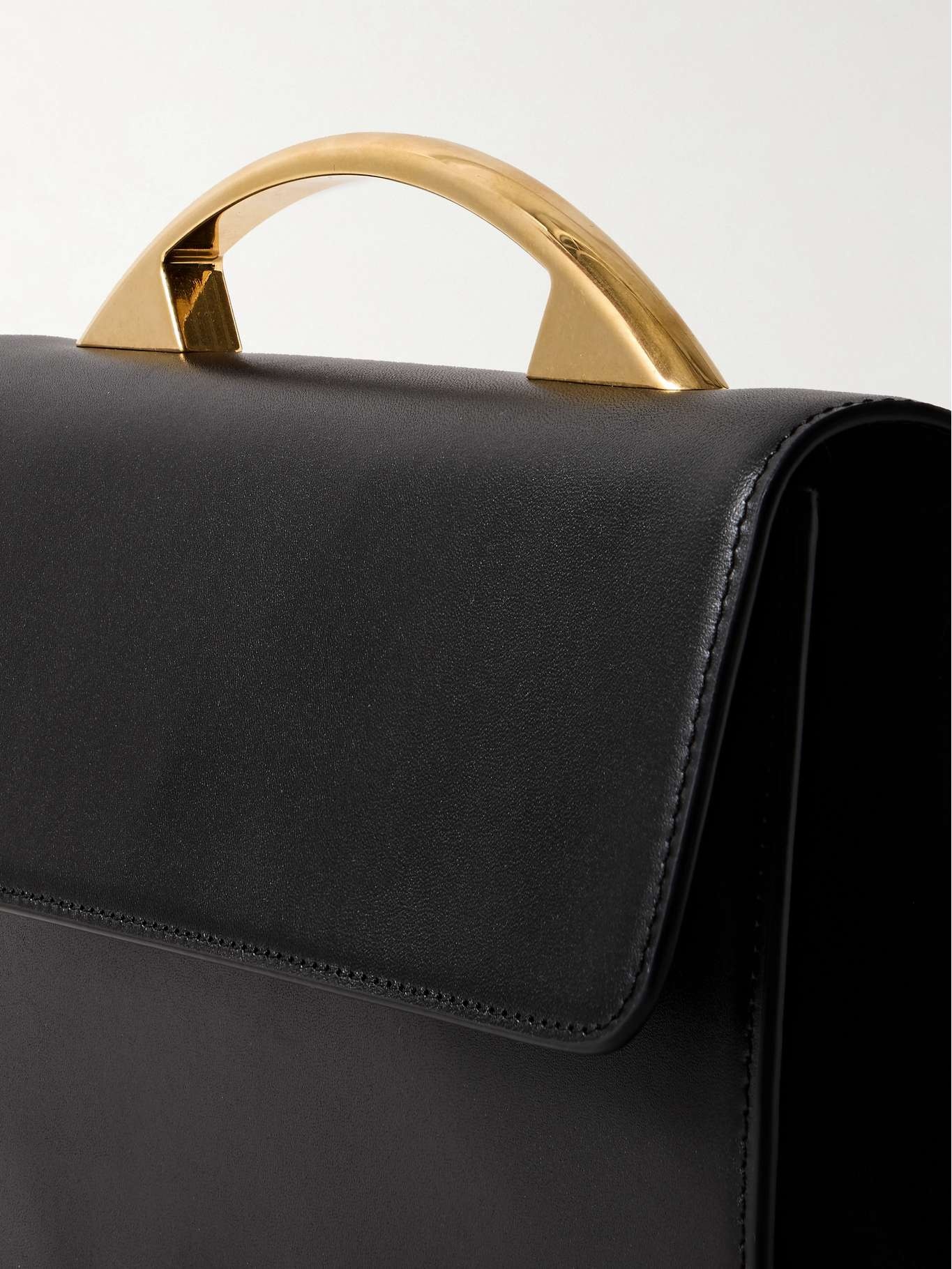 Nia leather tote Black - 4