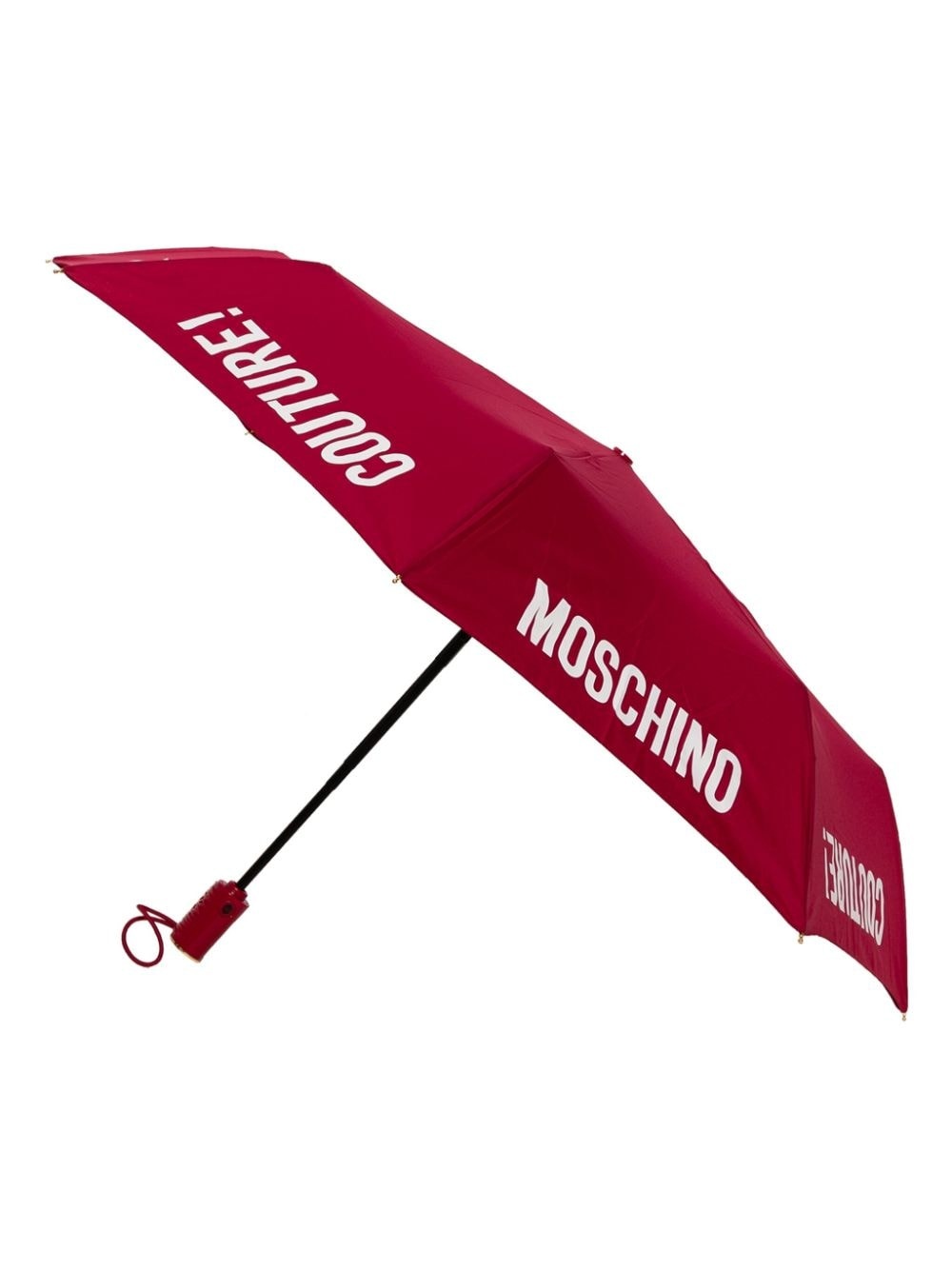 logo lettering-print foldable umbrellla - 3