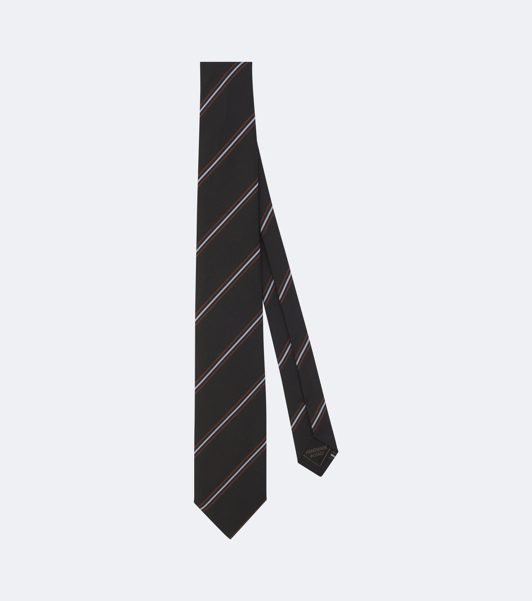Striped silk jacquard tie - 1