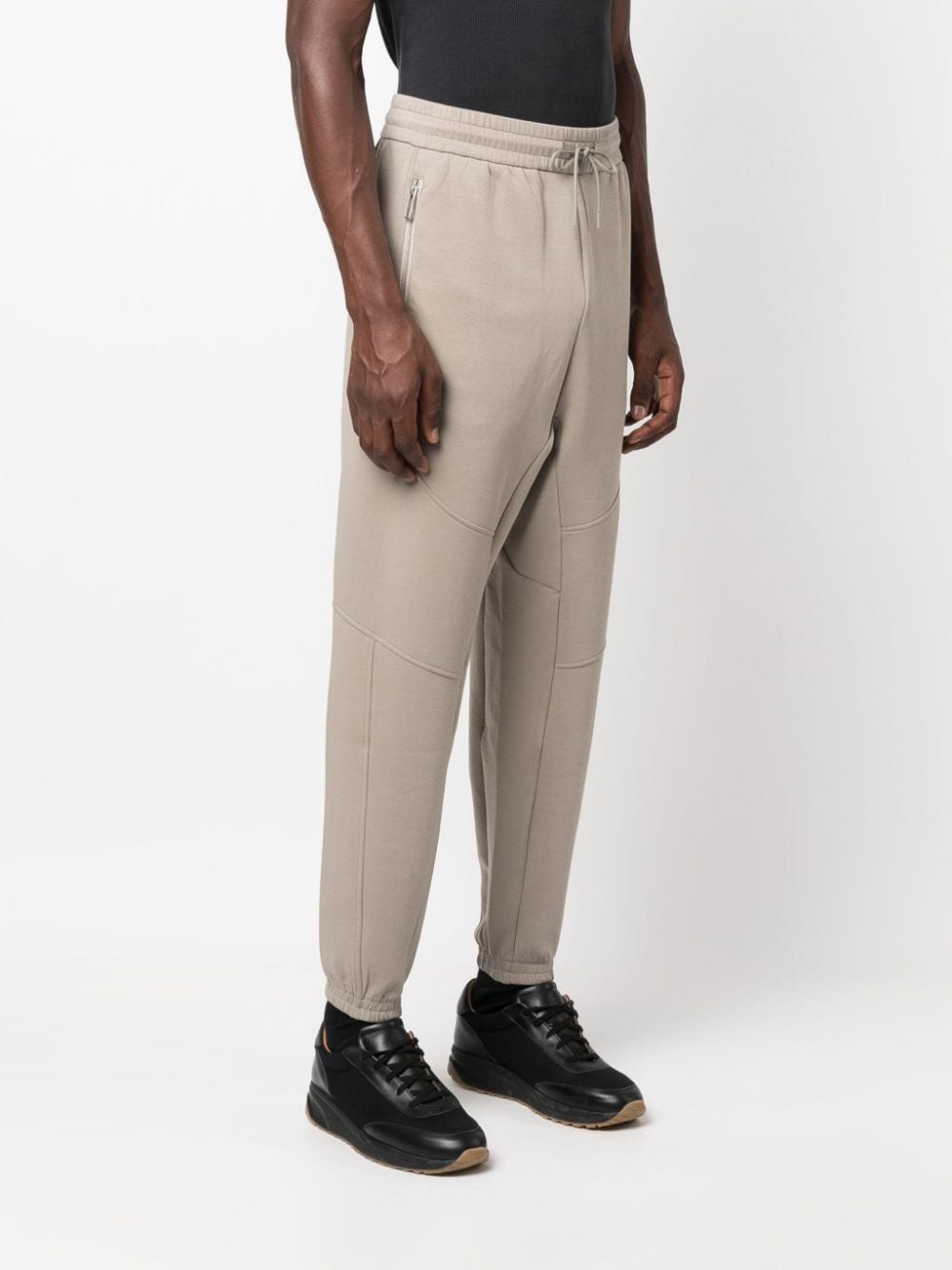 cotton-blend track pants - 3