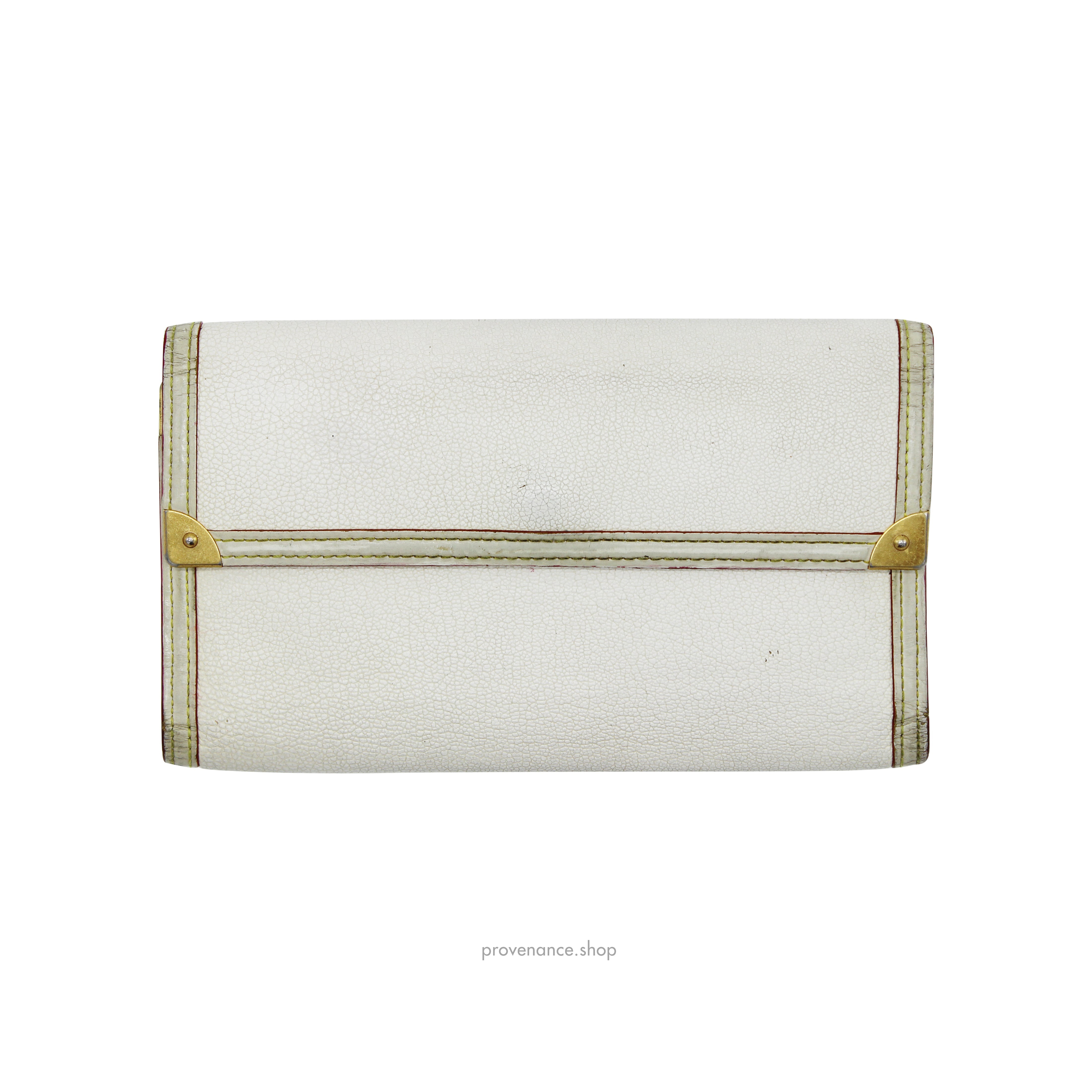 Louis Vuitton x Marc Jacobs International Wallet - White Suhali Leather - 2