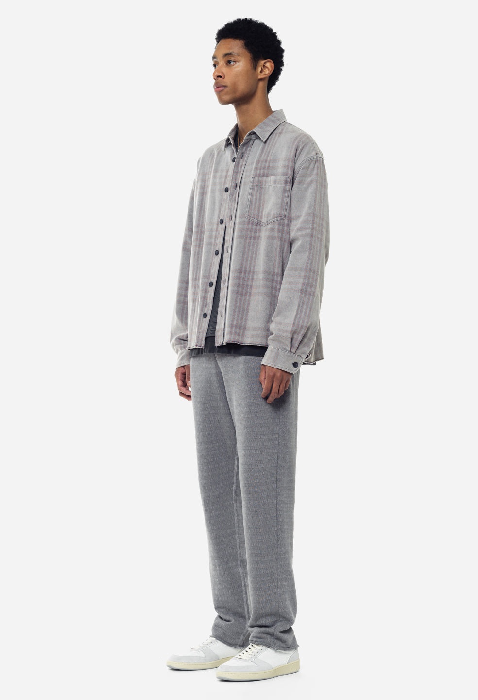 RAW EDGE JACQUARD SWEATS - 4