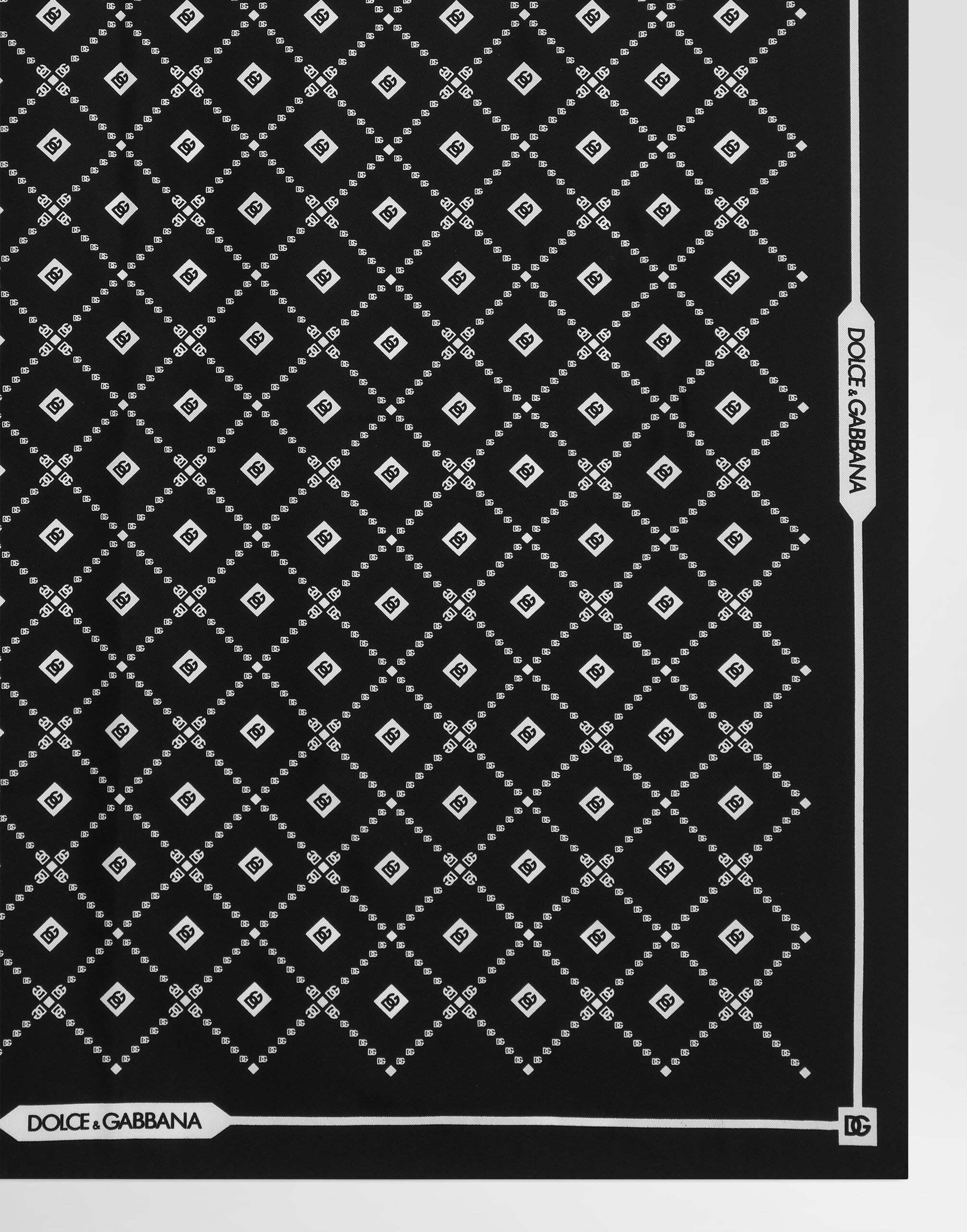 70x70 silk twill scarf with micro-design and logo - 2
