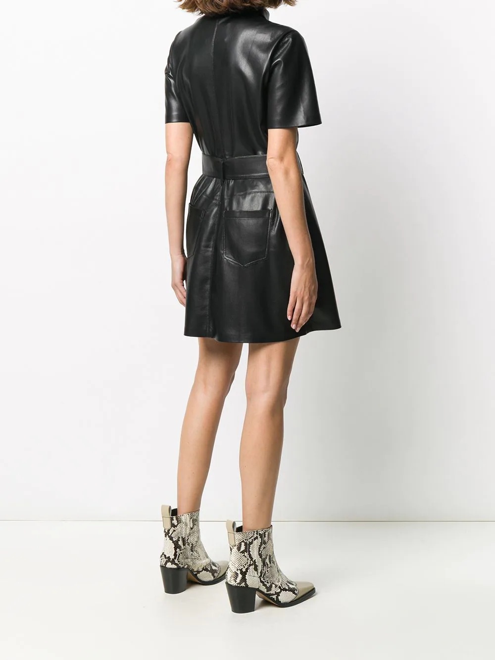 Nanushka Halli belted dress farfetch REVERSIBLE