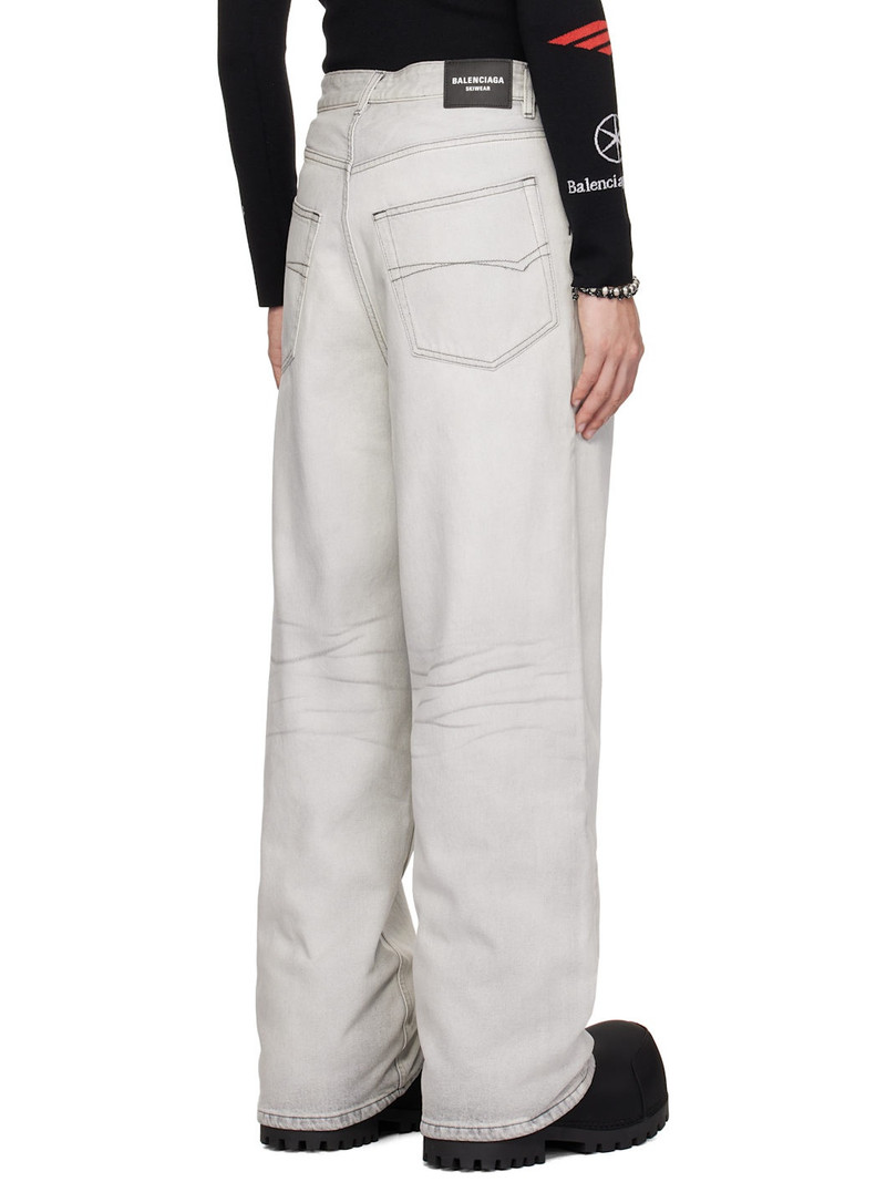 Gray Waterproof Denim Jeans 3