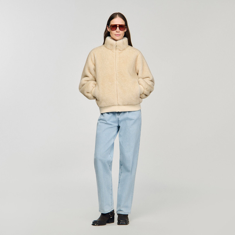 Sandro FAUX FUR JACKET outlook