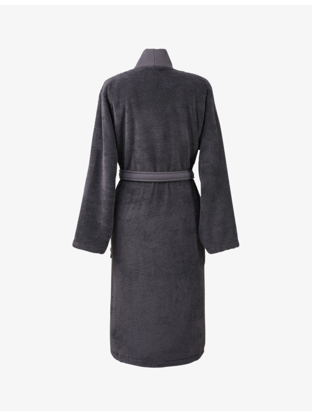 Logo-embroidered kimono terry cotton dressing gown - 3