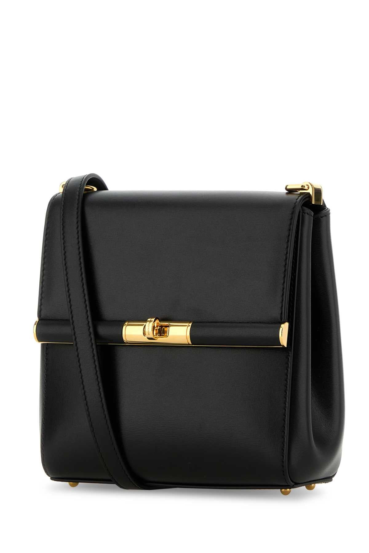 Dolce & Gabbana Women Black Leather Marlene Crossbody Bag - 2