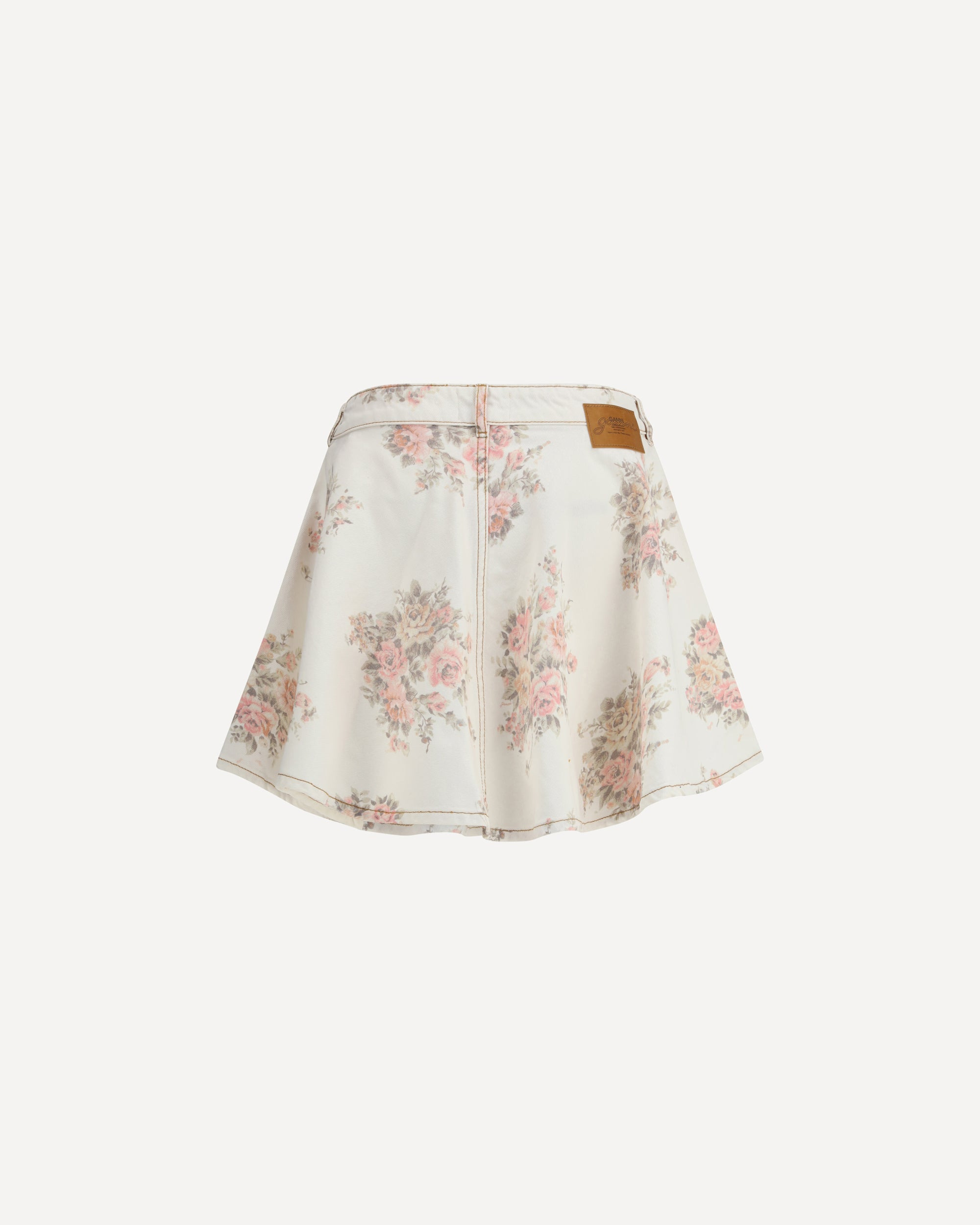 Floral print denim Miniskirt - 2