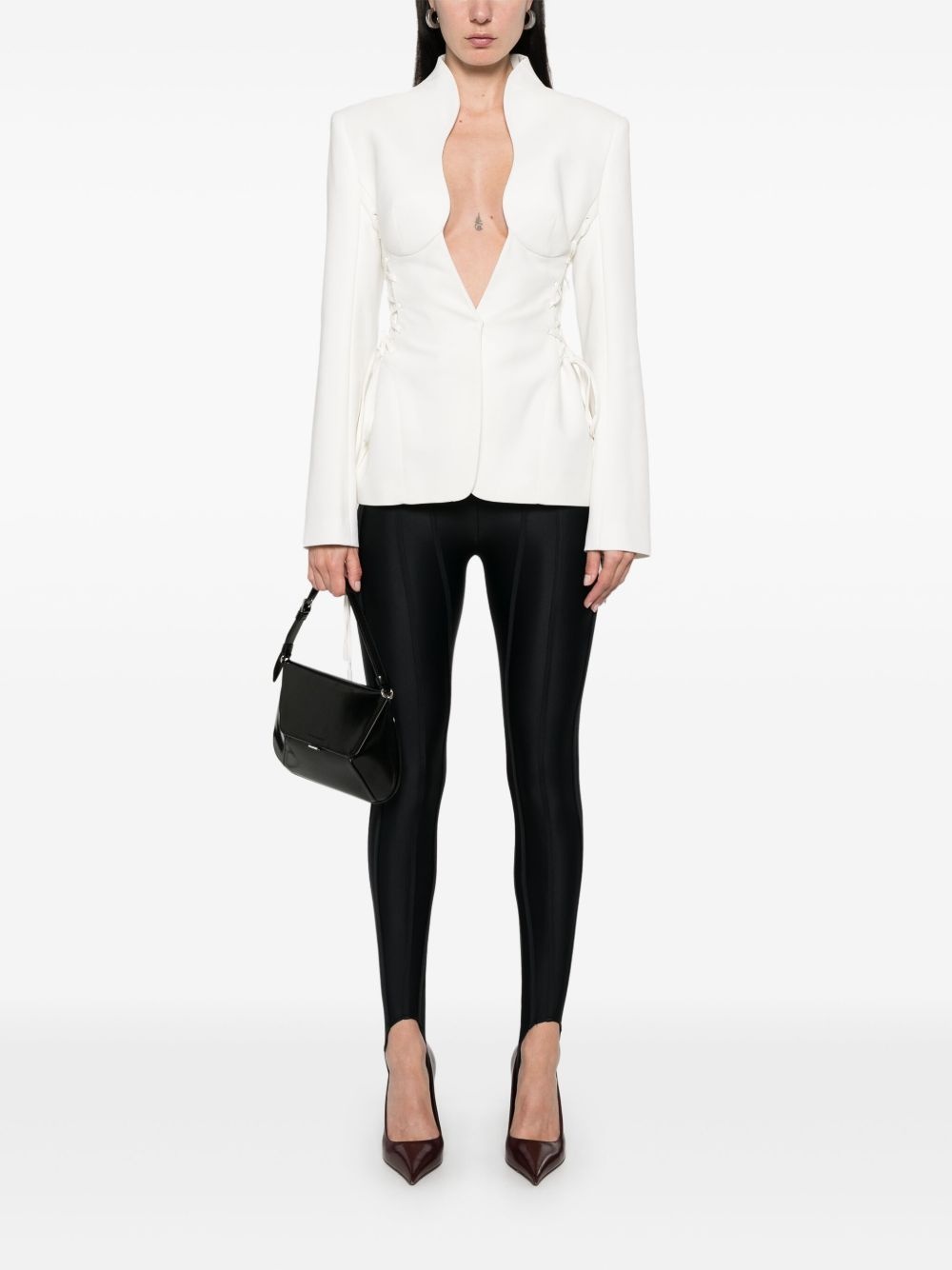 laced-up jacket - 2