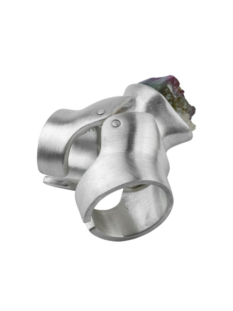 Parts of Four x Fangophilia sterling silver elbaite ring outlook