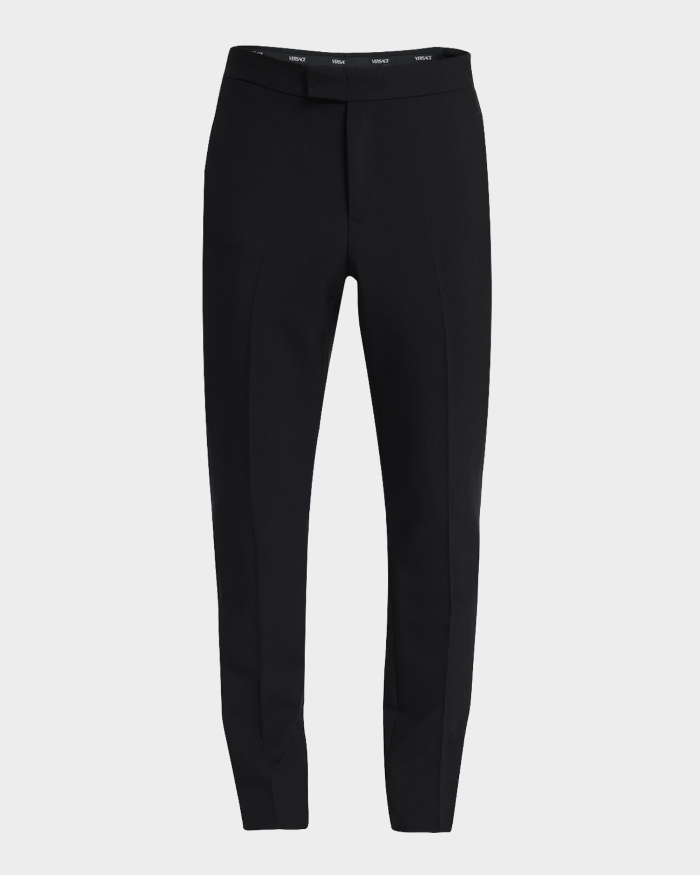Men's Wool-Mohair Tuxedo Pants - 2