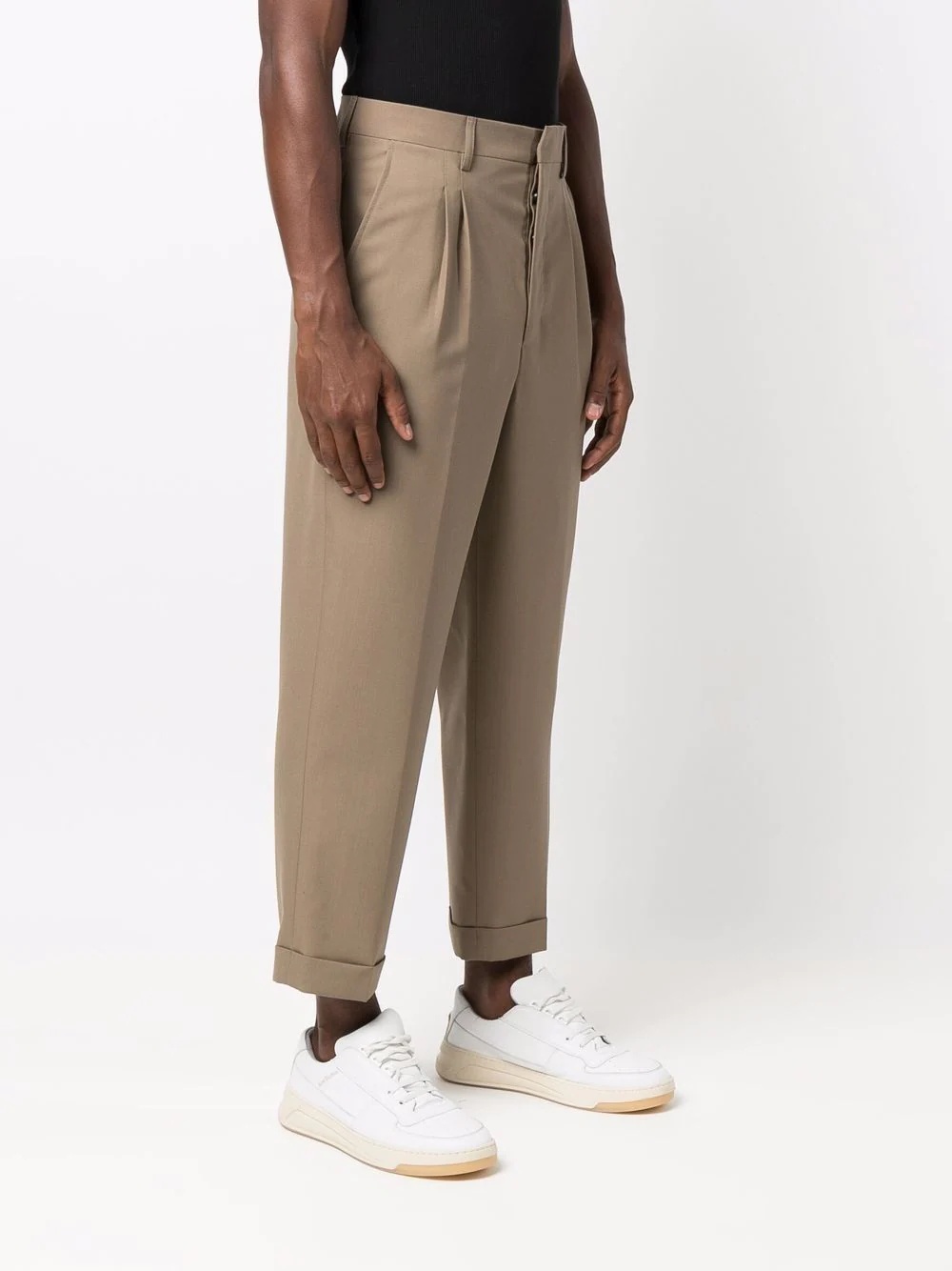 tapered cropped trousers - 3