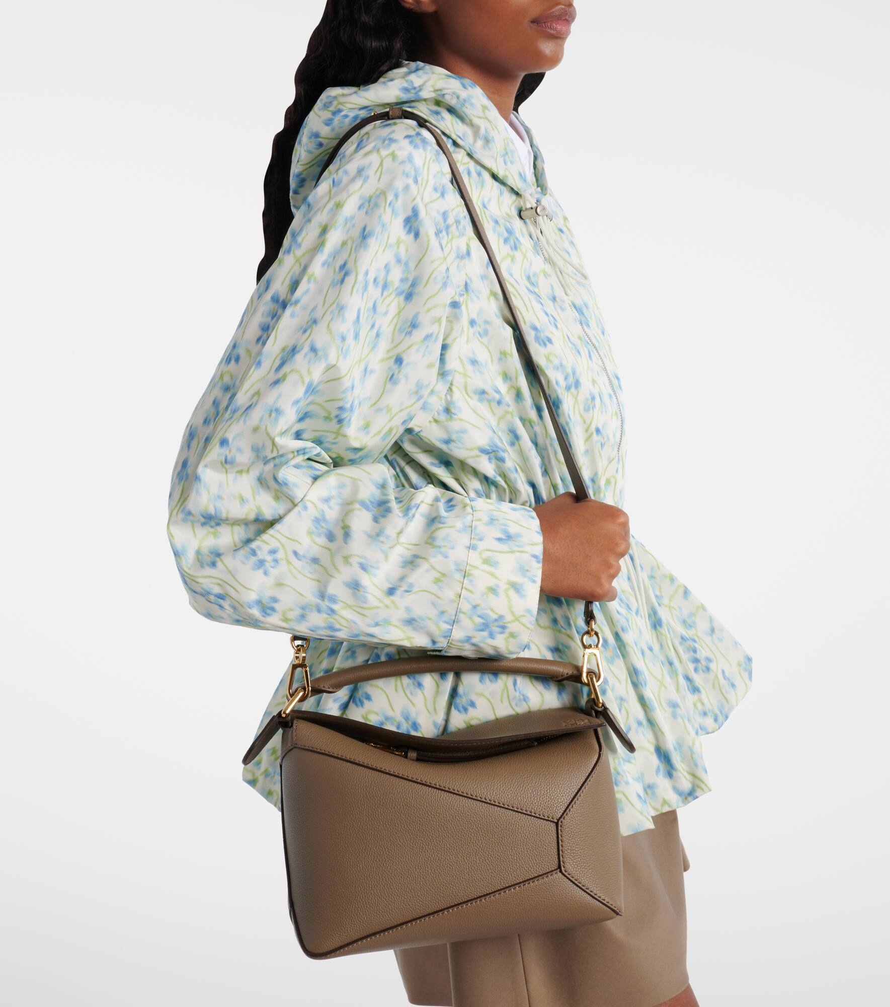 Puzzle Small leather tote bag - 7